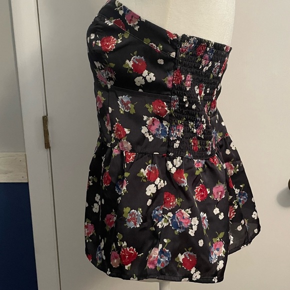 American Eagle strapless floral top women’s M - Picture 2 of 9